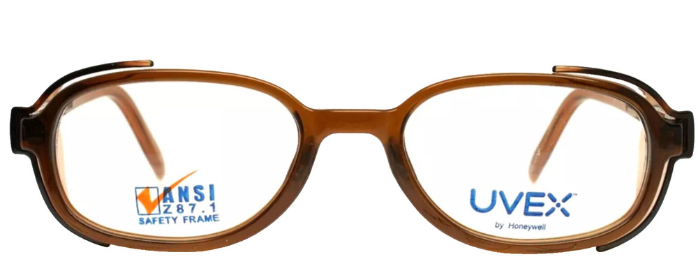UVEX SC910 SC915 SAFETY GLASSES 54-19-140 BROWN AUTHENTIC DEMO LENSES ANSI Z87